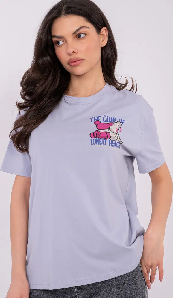 Sublevel Дамска светло лилава тениска