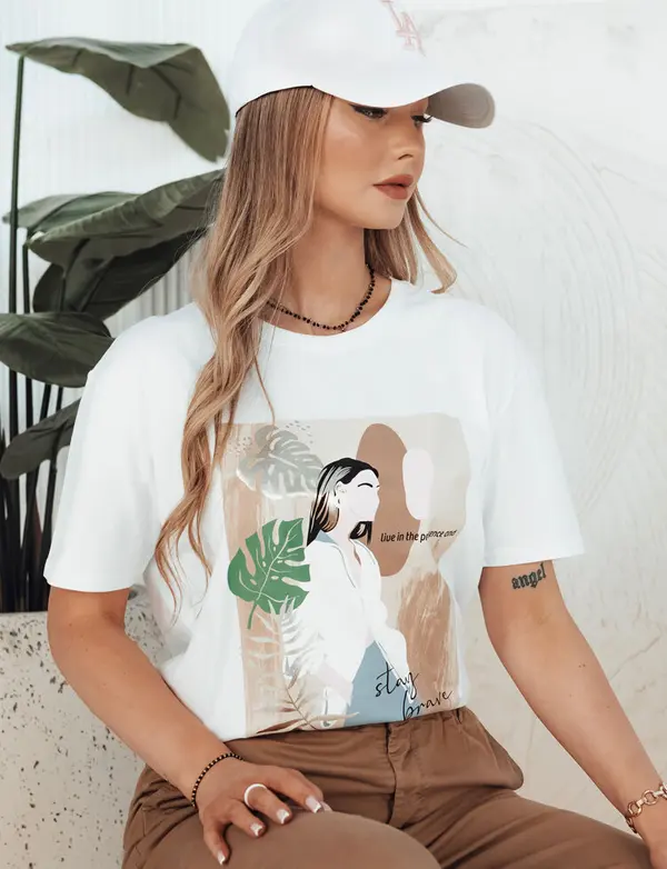 DStreet Дамска тениска BRAVIS бяла