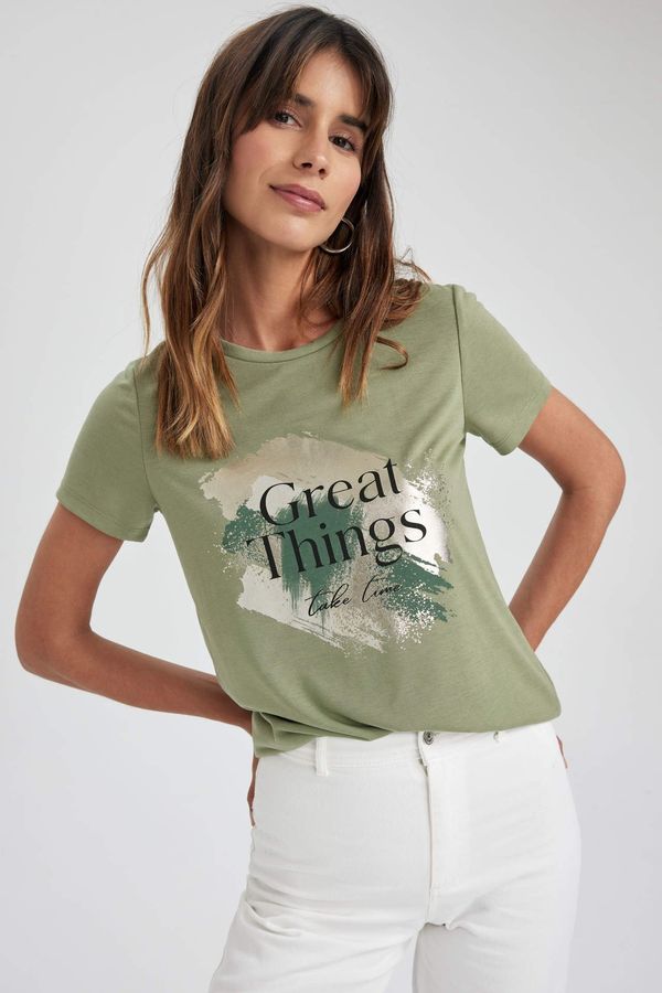 DEFACTO Дамска тениска DEFACTO