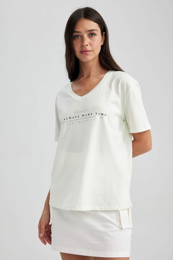 DEFACTO Дамска тениска DEFACTO