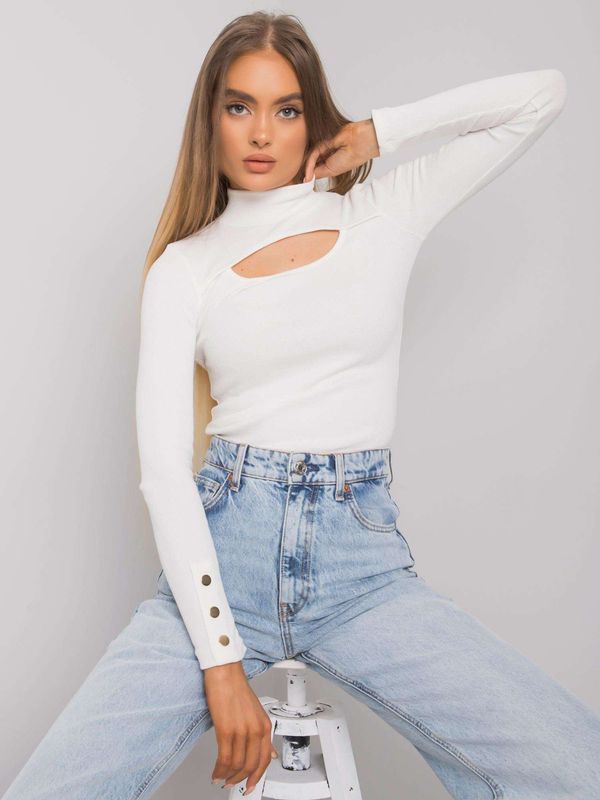 Fashionhunters Дамска тениска Fashionhunters i523_RV-BZ-7259.20ecru