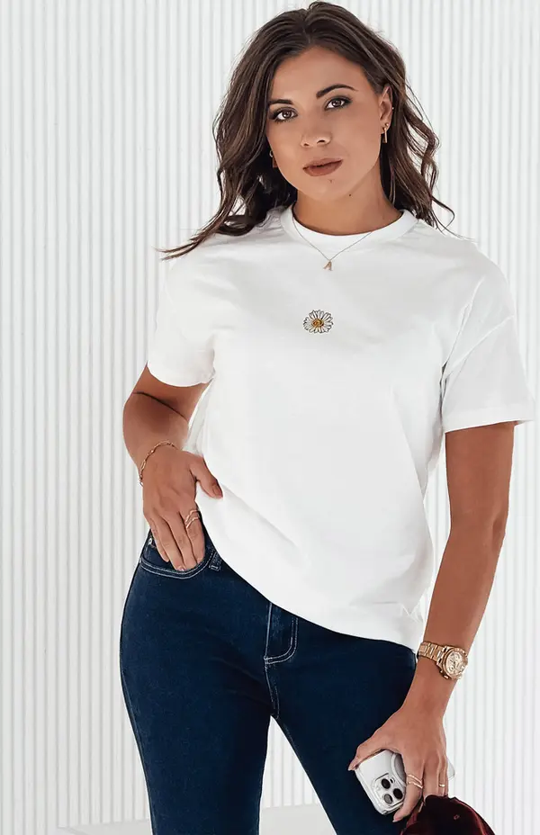 DStreet Дамска тениска FLORTA екрю