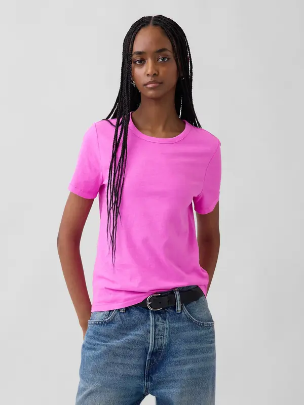 GAP Дамска тениска GAP Cotton VintageSoft