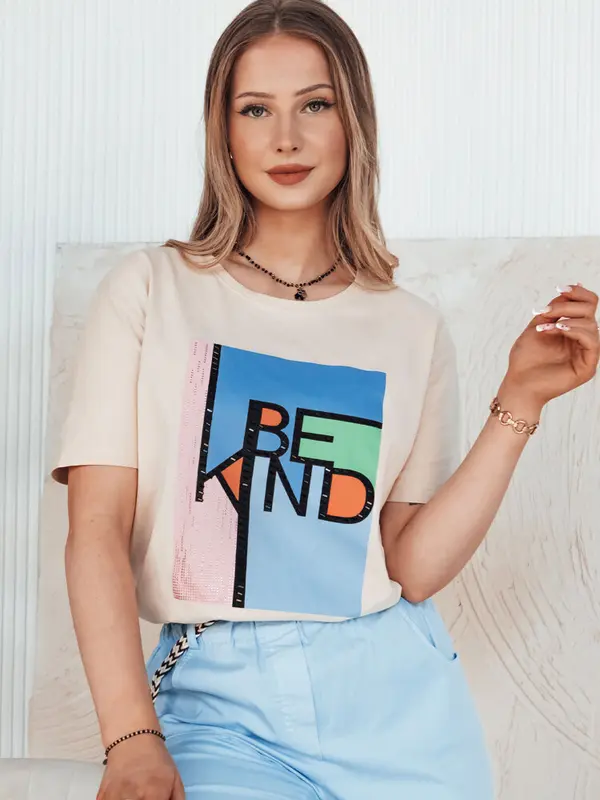 DStreet Дамска тениска KINDBE прасковена