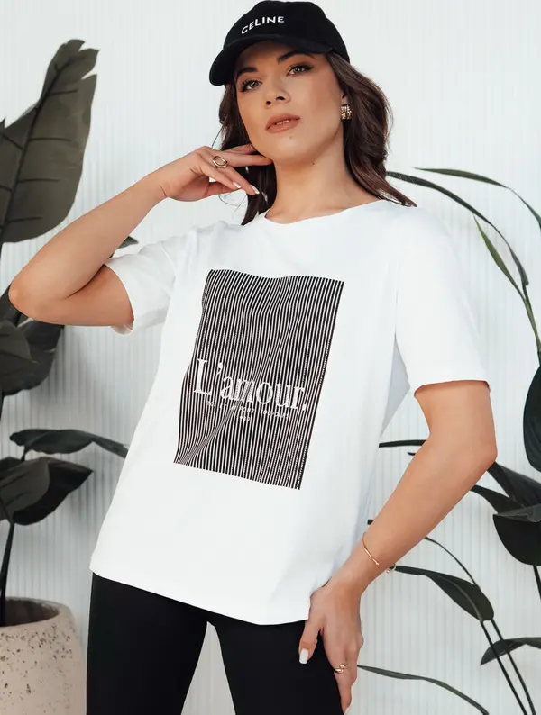 DStreet Дамска тениска LAMOUR бяла