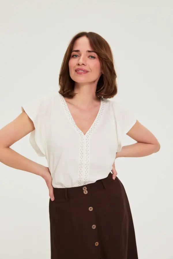 Marisse Дамска тениска Marisse Off White