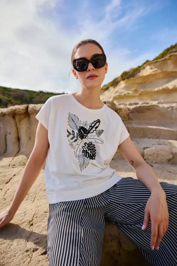 Marisse Дамска тениска Marisse Off White