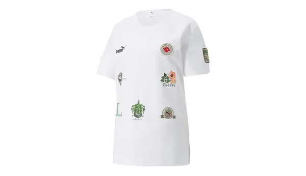 Puma Дамска тениска Puma x LIBERTY Badge бяла