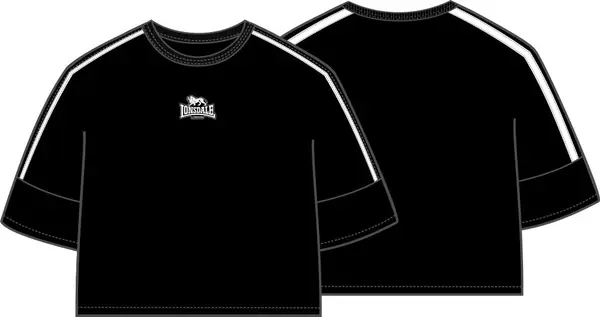 Lonsdale Дамска тениска с овърсайз райета Lonsdale