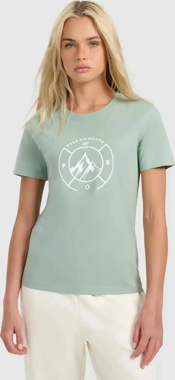 4F Дамска тениска с щампа 4F