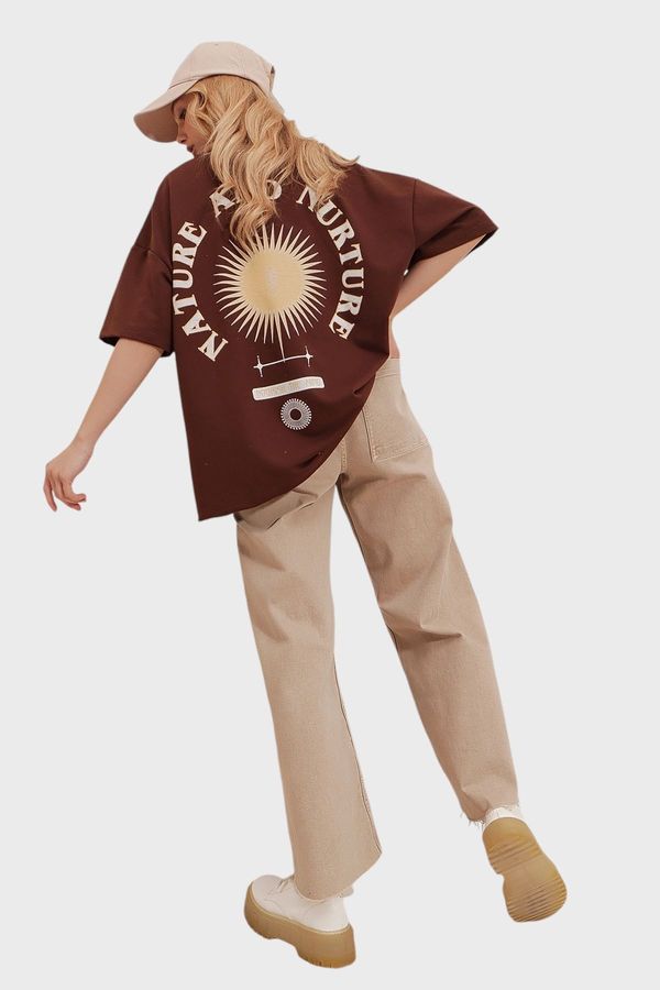 Trend Alaçatı Stili Дамска тениска Trend Alaçatı Stili