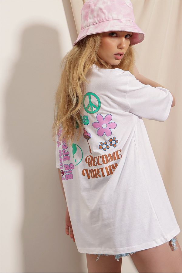 Trend Alaçatı Stili Дамска тениска Trend Alaçatı Stili