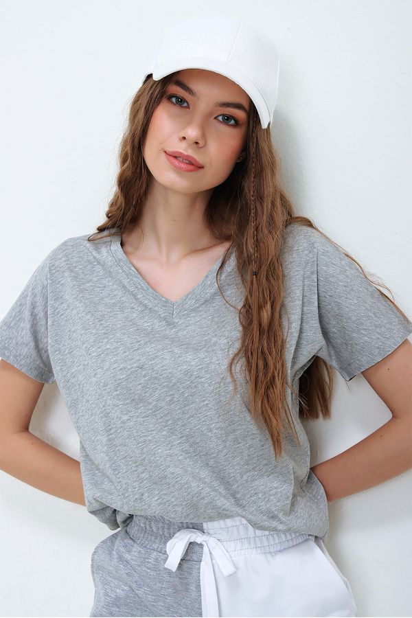 Trend Alaçatı Stili Дамска тениска Trend Alaçatı Stili