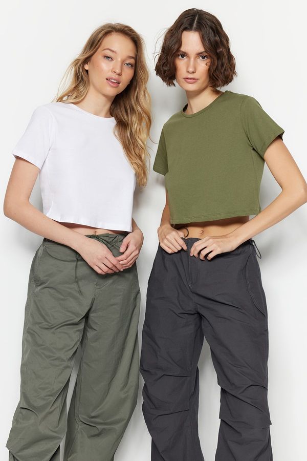 Trendyol Дамска тениска Trendyol 2 Pack