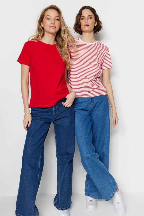 Trendyol Дамска тениска Trendyol 2 Pack