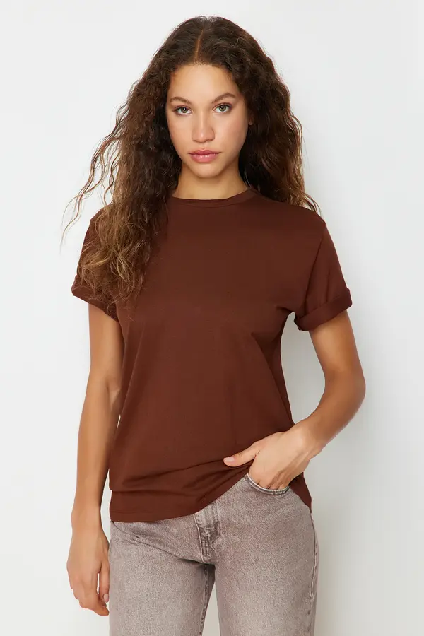 Trendyol Дамска тениска Trendyol Boyfriend