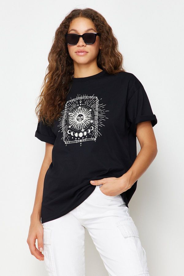 Trendyol Дамска тениска Trendyol Boyfriend