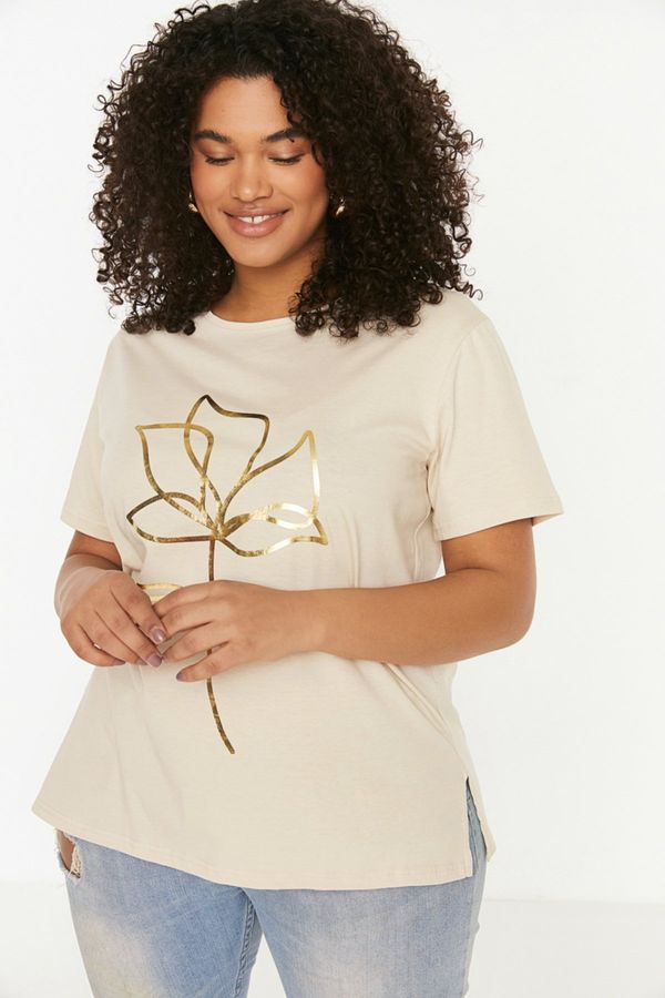 Trendyol Дамска тениска Trendyol Printed