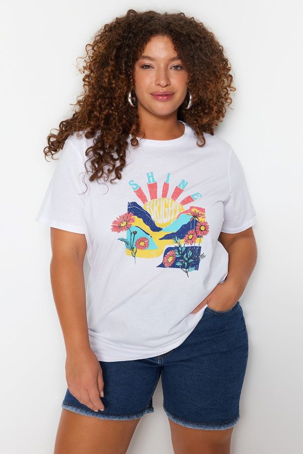 Trendyol Дамска тениска Trendyol TBBSS22TS1944/ANTHRACITE