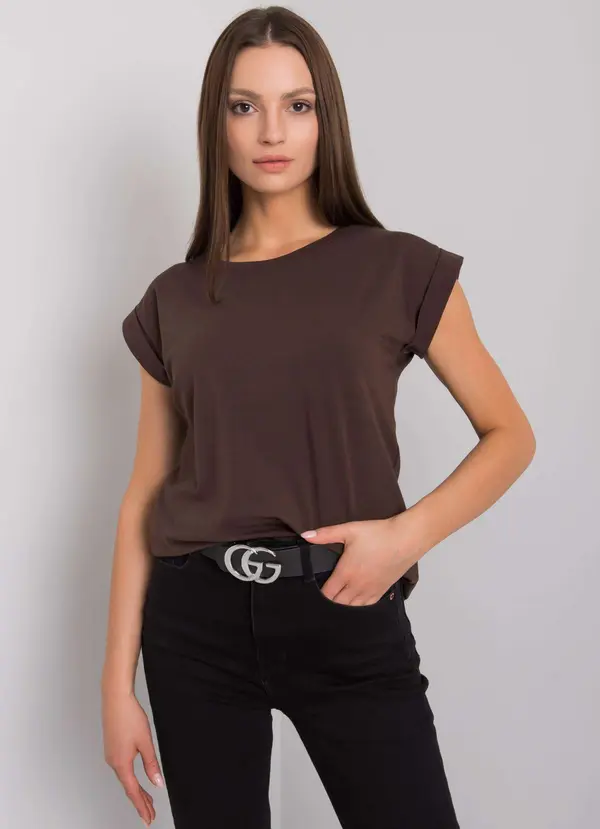 BASIC Feel Good Дамска тениска. Fashionhunters Brown