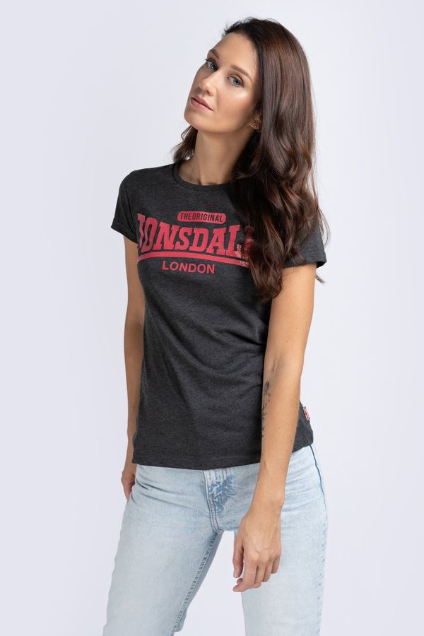 Lonsdale Дамска тениска. Lonsdale 114026-Marl Black