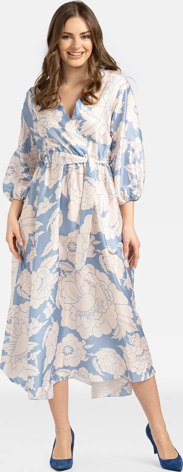 PERSO Дамска вискозна рокля PERSO с флорален мотив