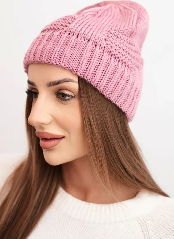 Kesi Дамска зимна шапка Kesi K462 светло лилава