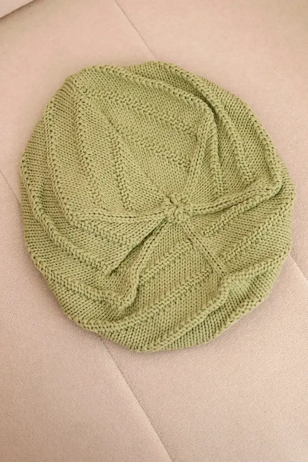 Kesi Дамска зимна вълнена шапка Kesi K378 каки