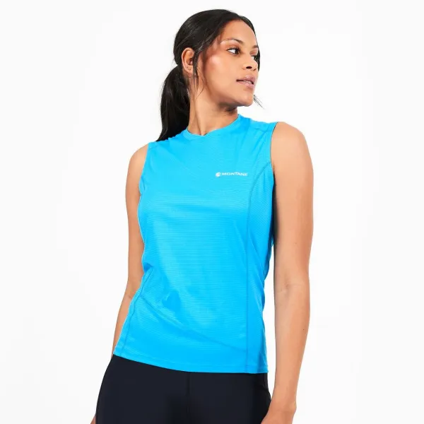 Montane Dámské tílko Montane  Katla Tank Cerulean Blue