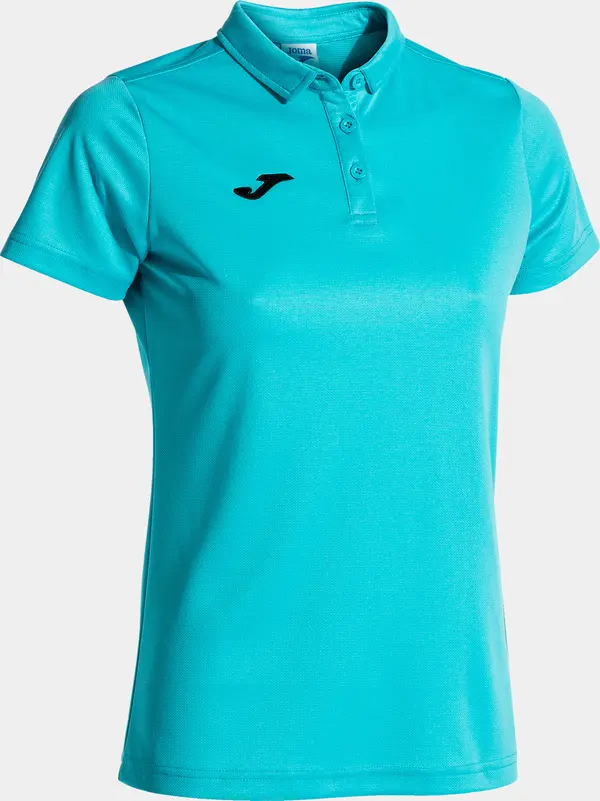 Joma Dámské triko Joma Hobby Women Polo Shirt S/S Fluor Turquoise