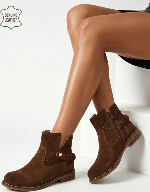 Resti Дамски ажурни каубойски ботуши