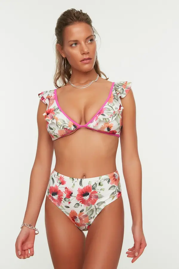 Trendyol Дамски бански долнище Trendyol Multicolored