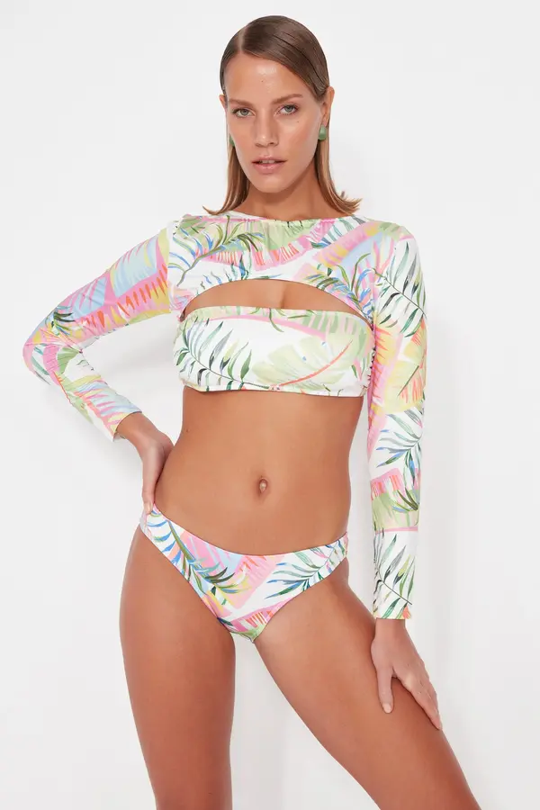 Trendyol Дамски бански долнище Trendyol Patterned