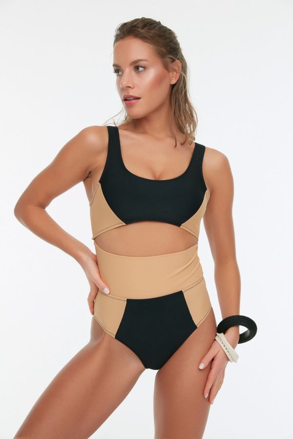 Trendyol Дамски бански костюм Trendyol Color block