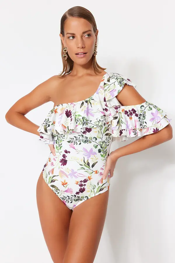 Trendyol Дамски бански костюм. Trendyol TBESS23MA00027/Very colorful