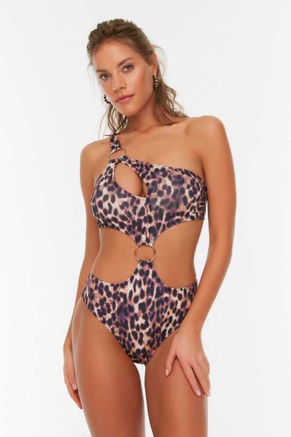 Trendyol Дамски бански Trendyol Leopard print