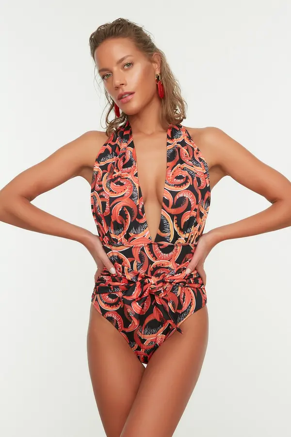 Trendyol Дамски бански Trendyol Multicolored