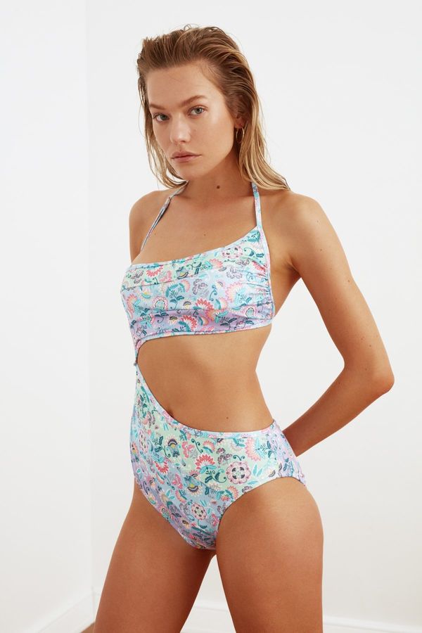 Trendyol Дамски бански Trendyol Patterned