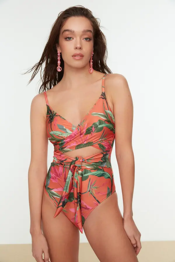 Trendyol Дамски бански Trendyol Patterned