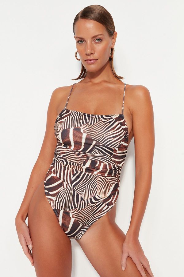 Trendyol Дамски бански Trendyol TBESS23MA00368/Multi-color