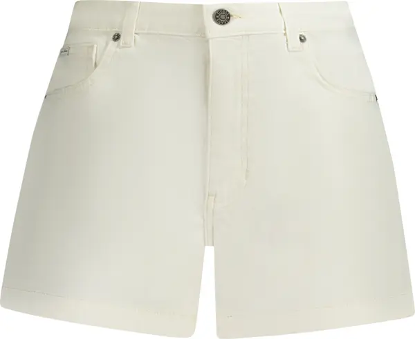 GUESS JEANS Дамски бели дънкови шорти Guess