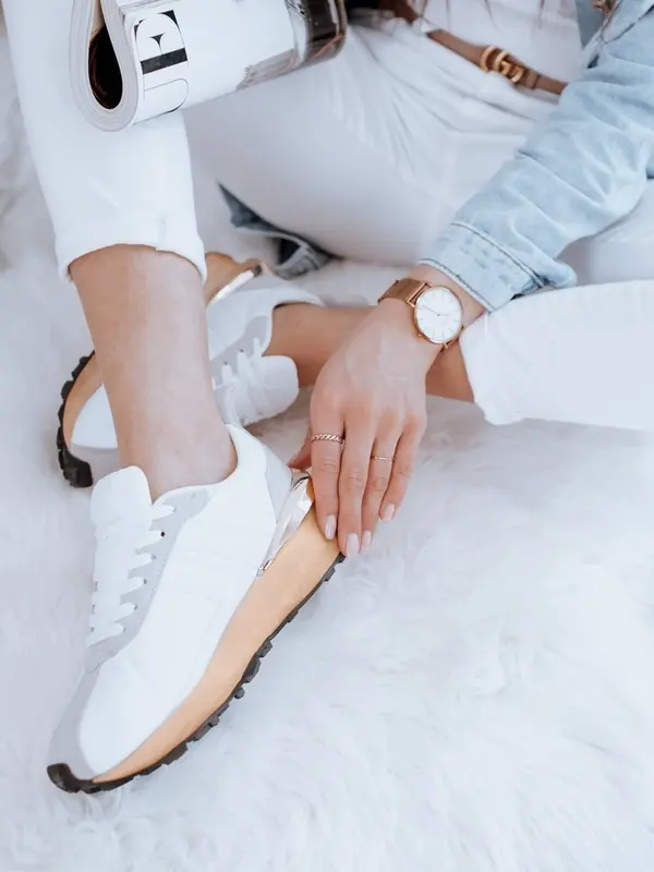 DStreet Дамски бели маратонки SILLY