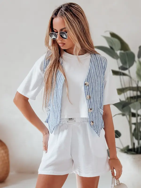 DStreet Дамски бели шорти OWN STYLE