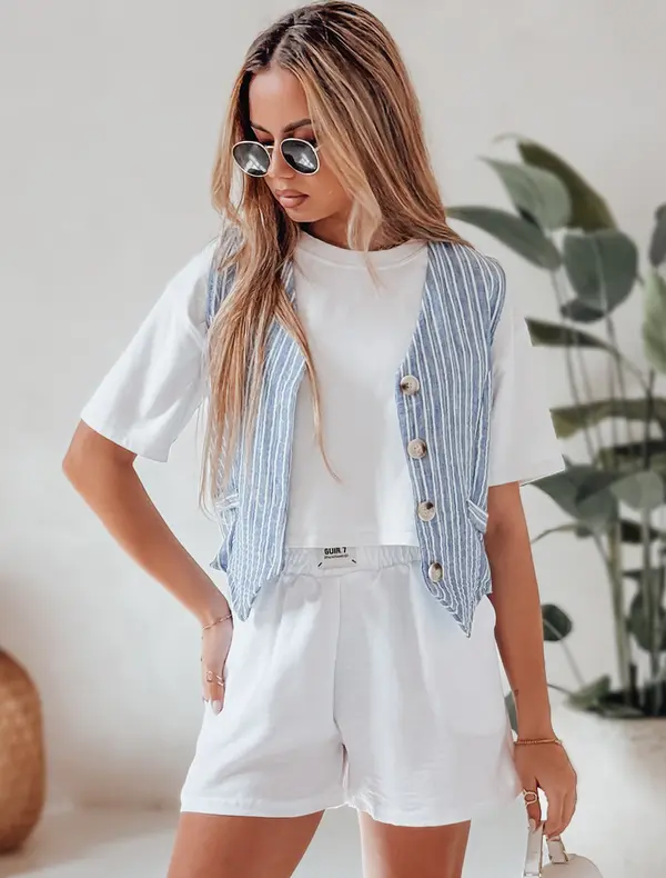 DStreet Дамски бели шорти OWN STYLE