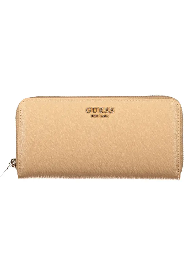 GUESS JEANS Дамски бежов портфейл Guess