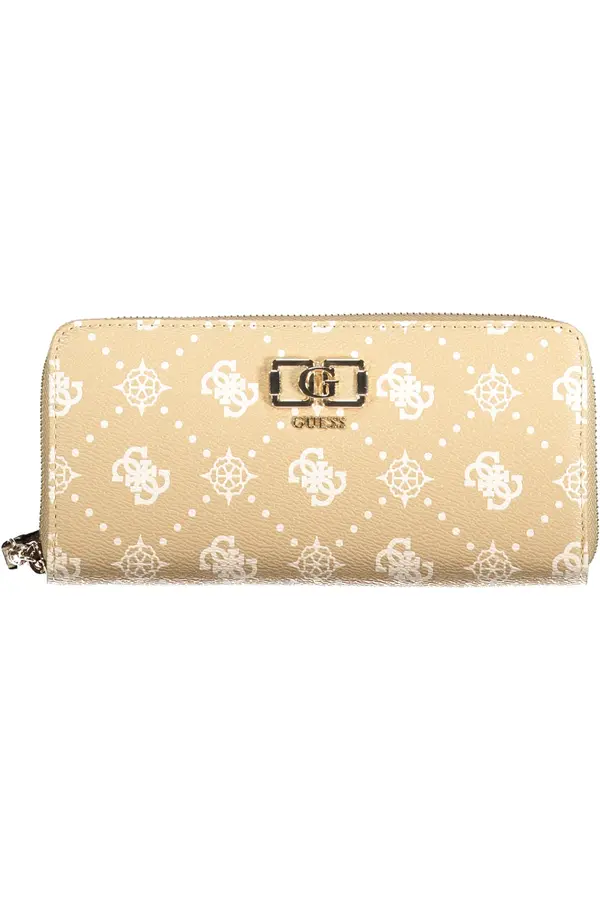 GUESS JEANS Дамски бежов портфейл Guess
