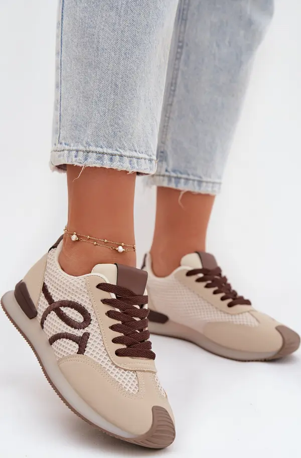 Boto Дамски бежово-кафяви маратонки Boto Tarlisse