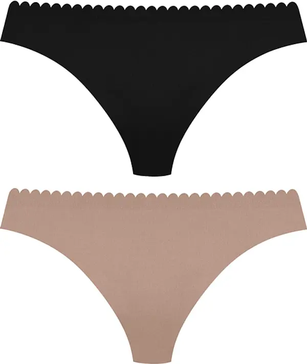 DIM Дамски бикини DIM BODY TOUCH HIPSTER 2x, черни и бежови