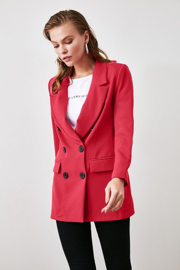 Trendyol Дамски блейзър Trendyol Button Detailed