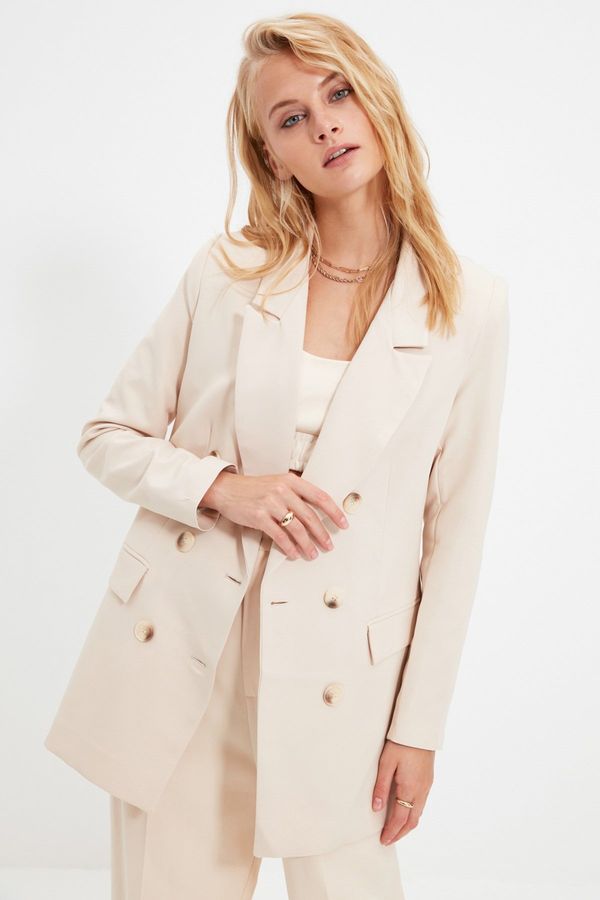 Trendyol Дамски блейзър Trendyol Button Detailed